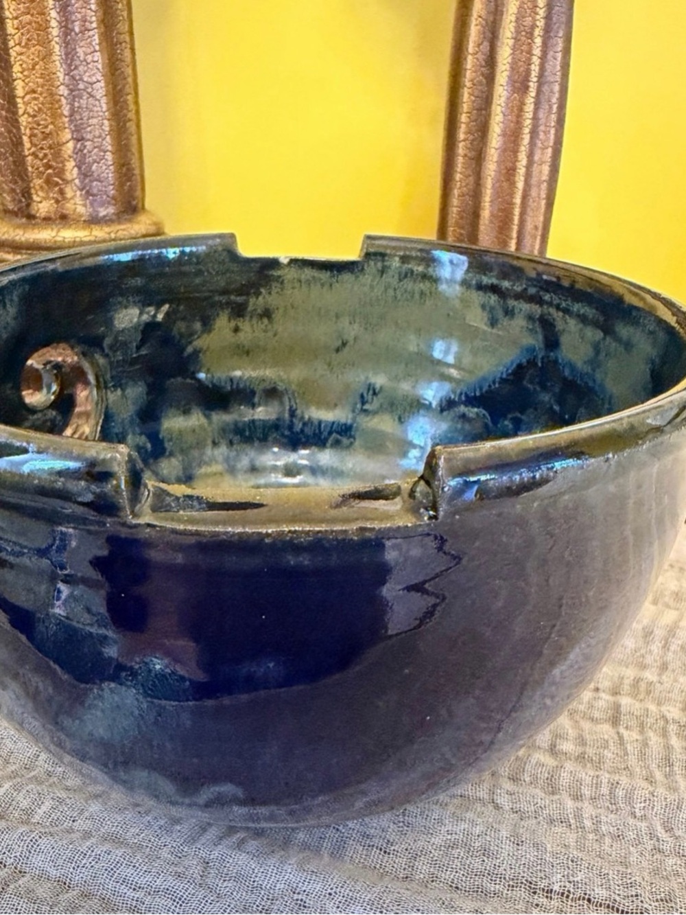 Handcrafted Studio
Pottery Yarn Bowl - Glazed Ceramic Spiral
Knitting Holder - Picture 5 of 11